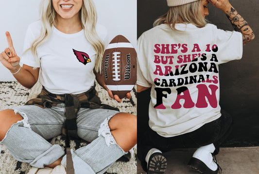 She's A 10 - Cardinals Fan DTF Transfer