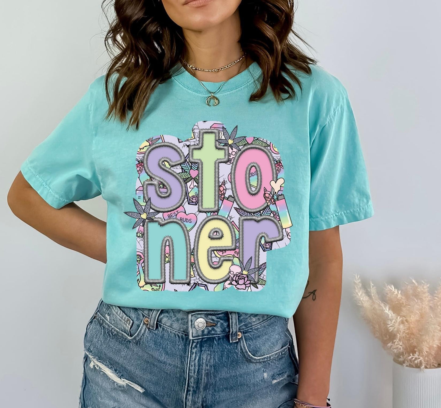 Stoner Faux Embroidery DTF Transfer