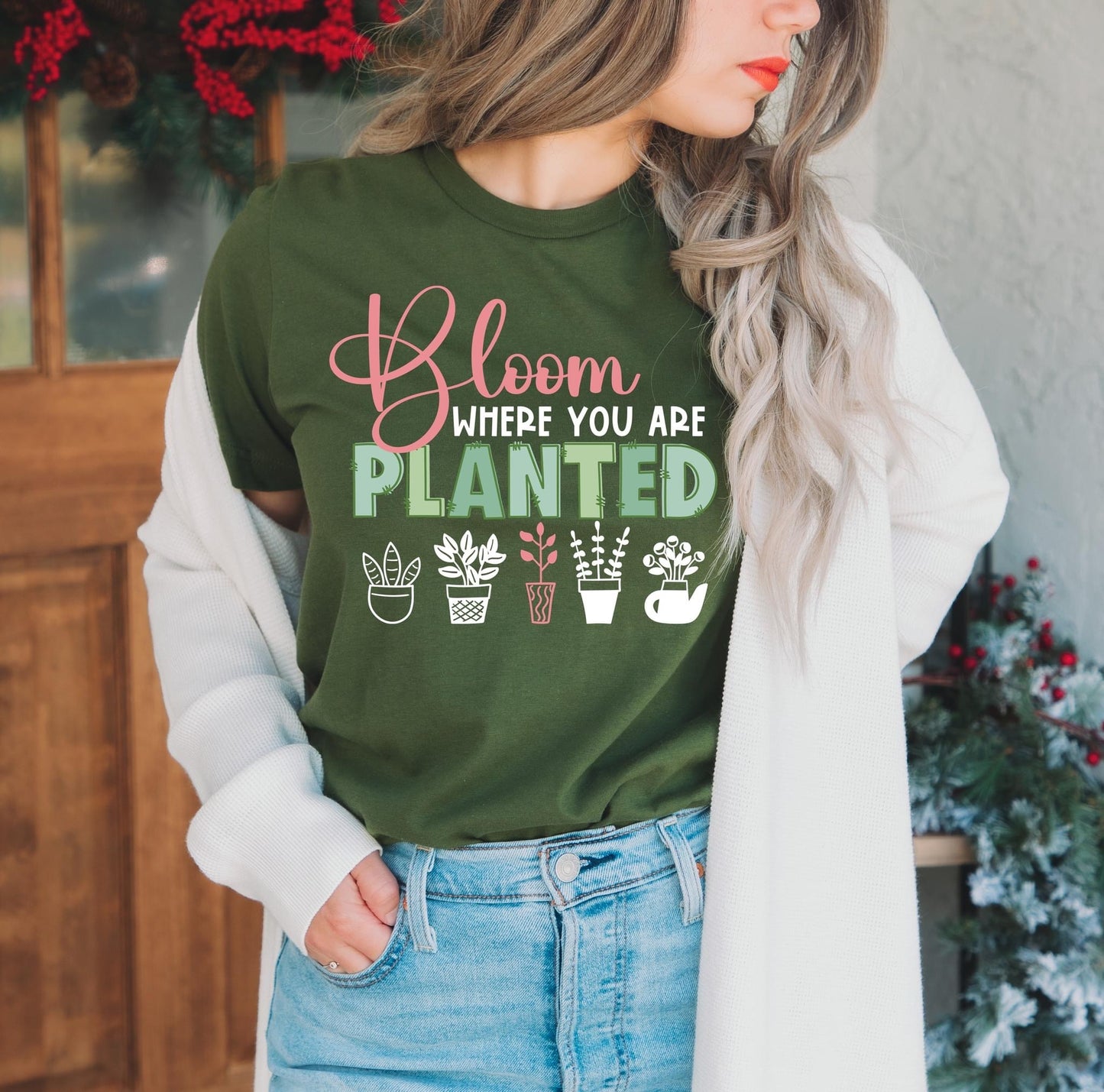 Bloom Where You Are Planted DTF Transfer