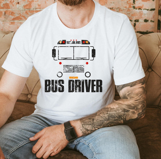 Bus Driver Distressed DTF Transfer