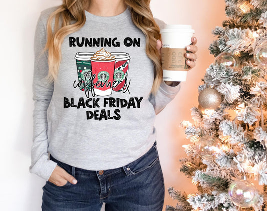 Caffeine & Black Friday Deals DTF Transfer