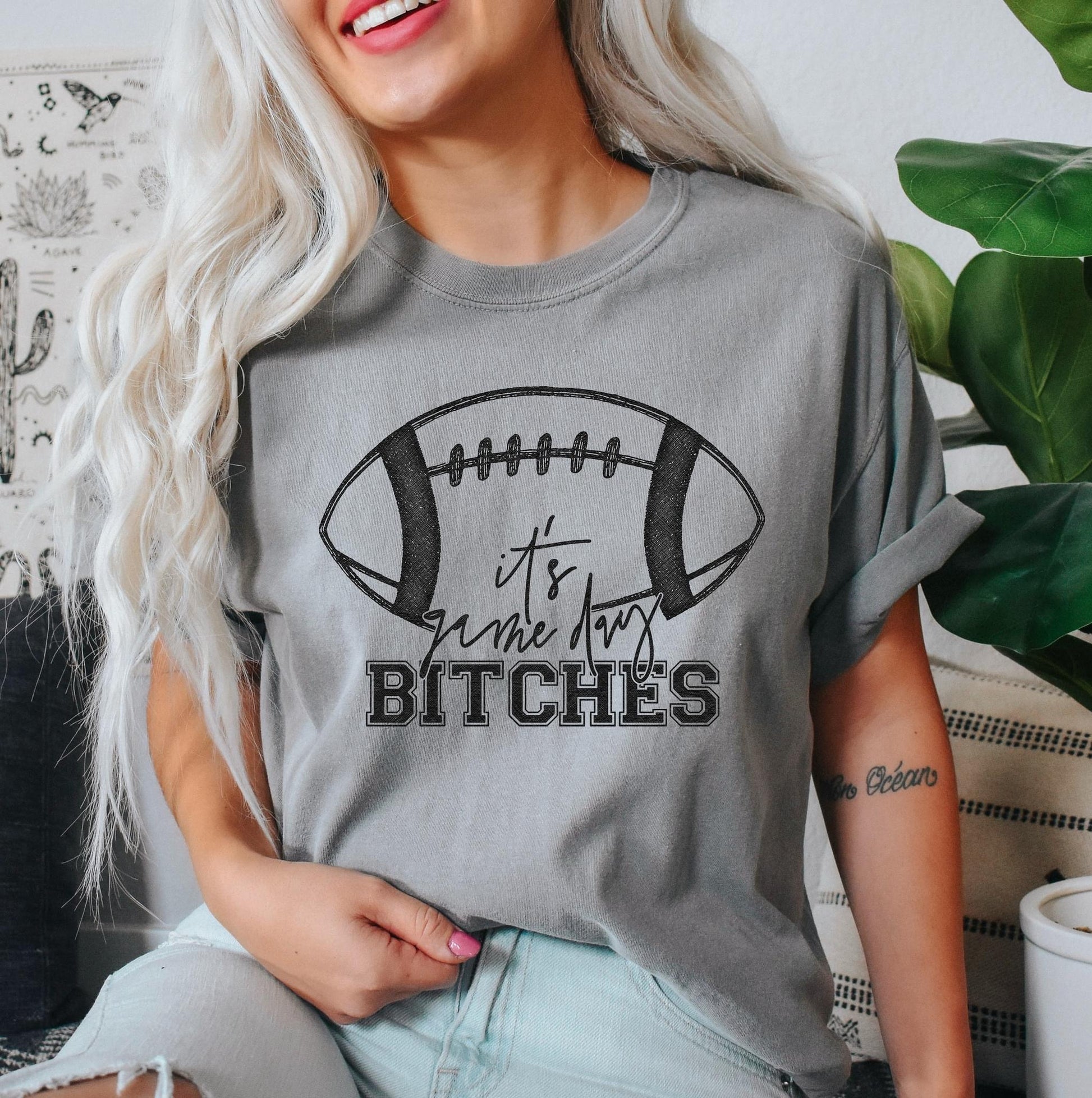 Game Day Bitches DTF Transfer – Three Girls Grace
