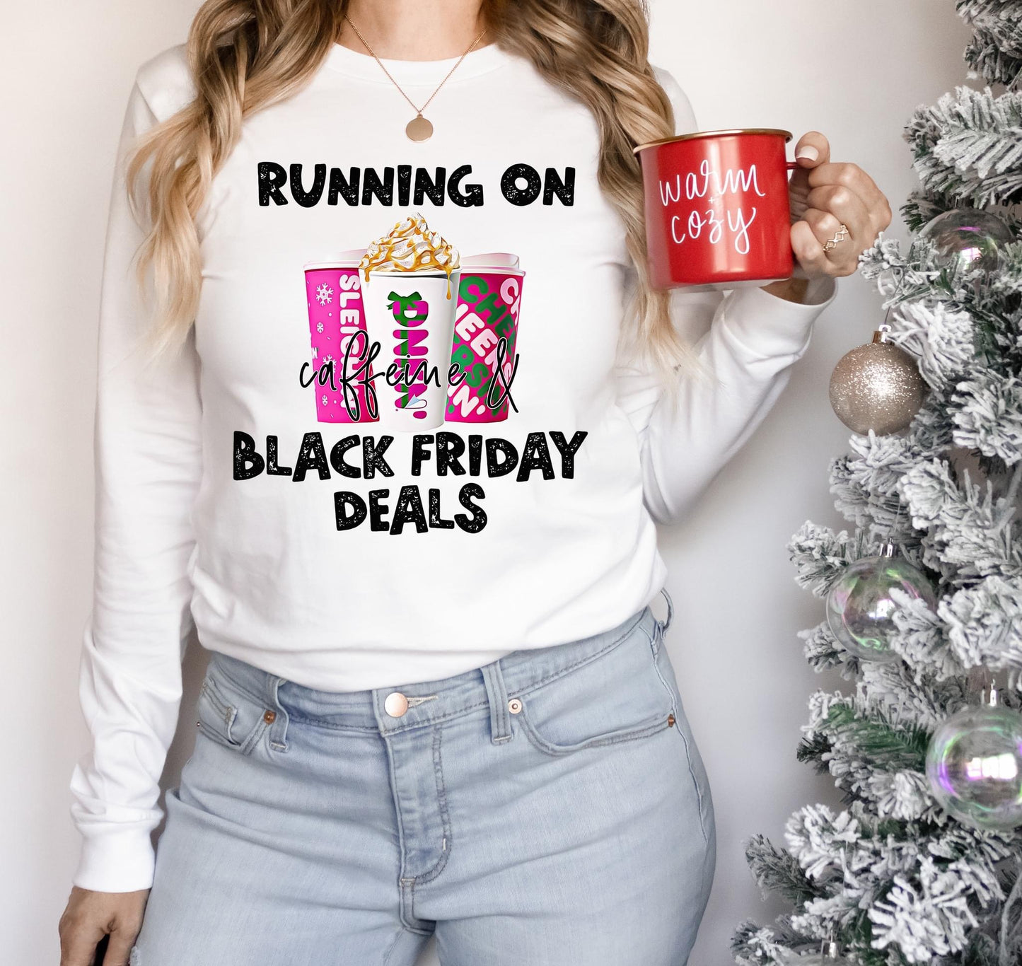 Caffeine & Black Friday Deals DTF Transfer