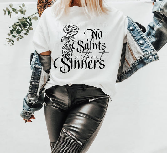 No Saints Without Sinners DTF Transfer