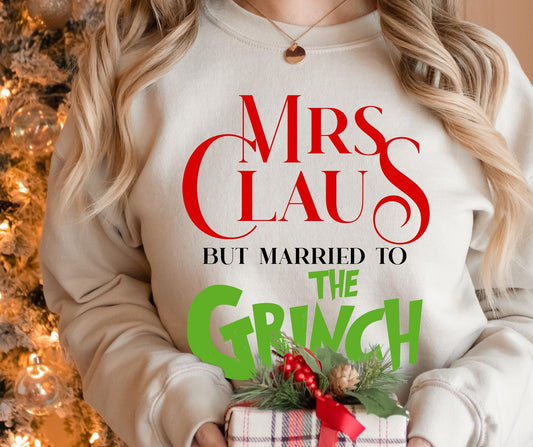 Married to The Grinch DTF Transfer