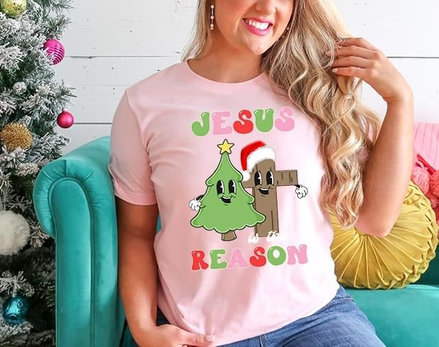 Jesus is the Reason Retro Character DTF Transfer